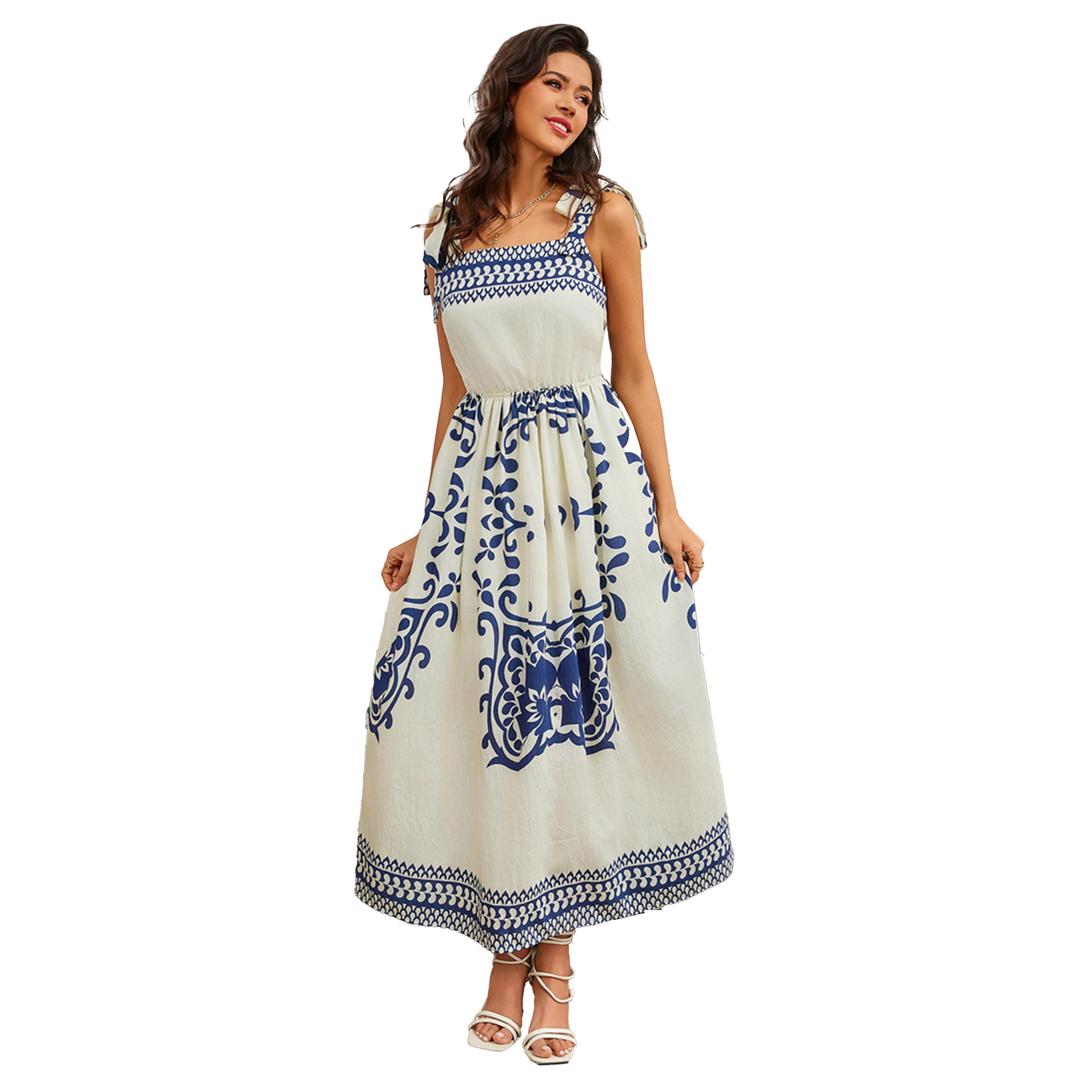 Take Two Printed Square Neck A-Line Midi Dress-women-clothing-dresses-image-3
