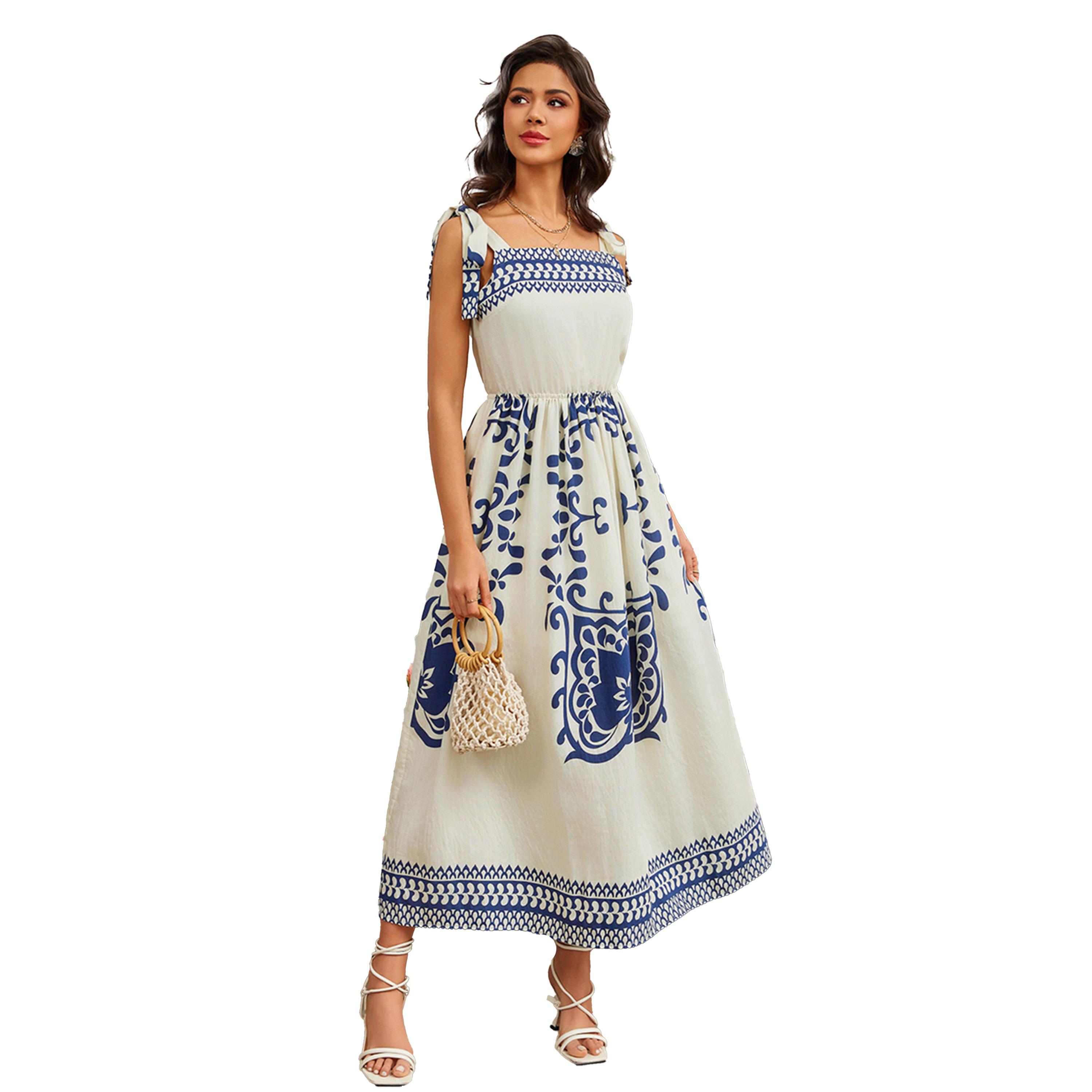 Take Two Printed Square Neck A-Line Midi Dress-women-clothing-dresses-image-4