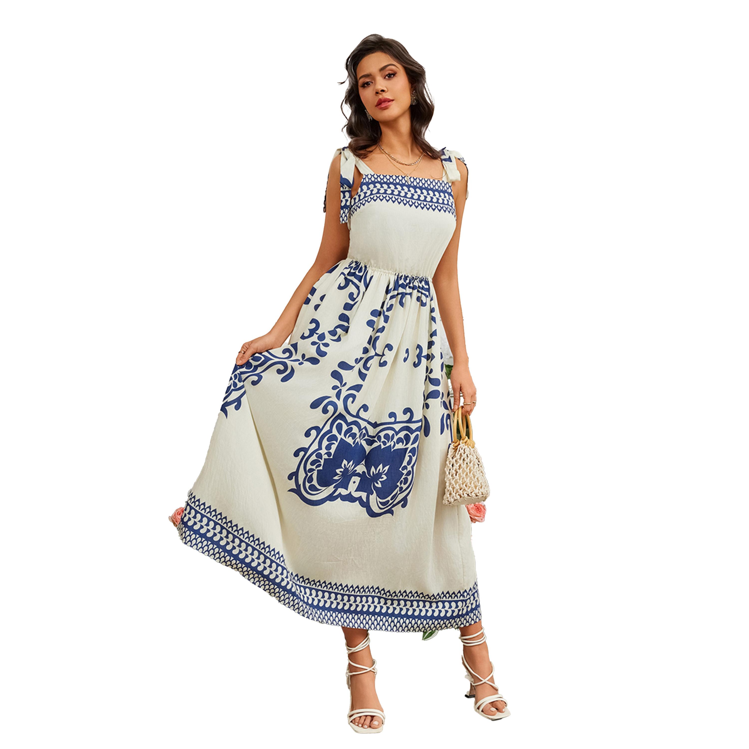 Take Two Printed Square Neck A-Line Midi Dress-women-clothing-dresses-image-5