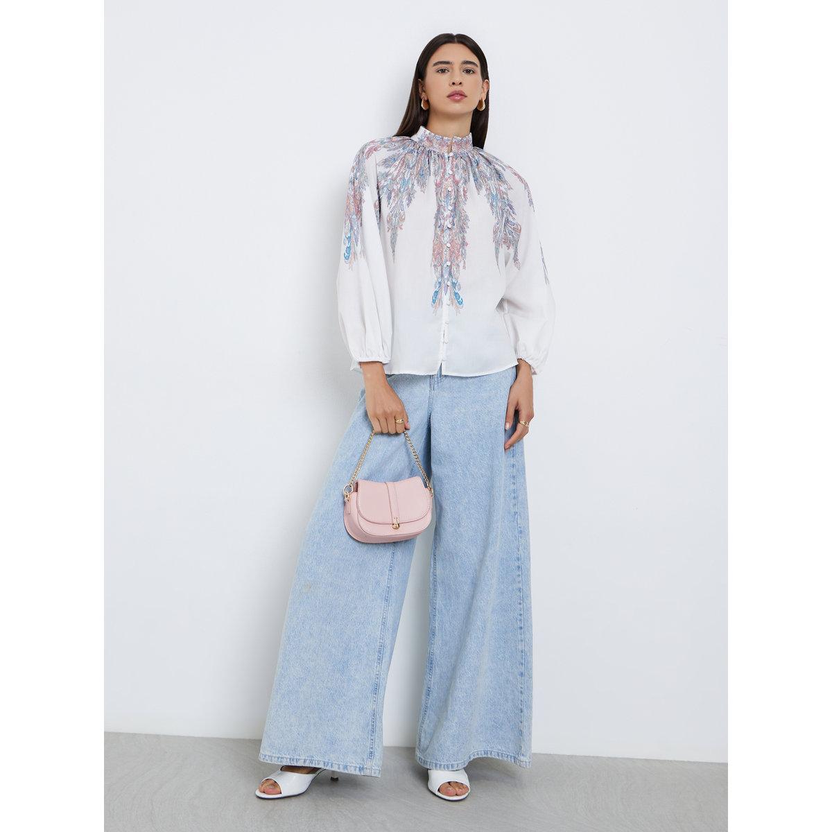 Styli Women Printed Yoke Panel Shirt-women-clothing-shirtsandblouses-shirts-image-2