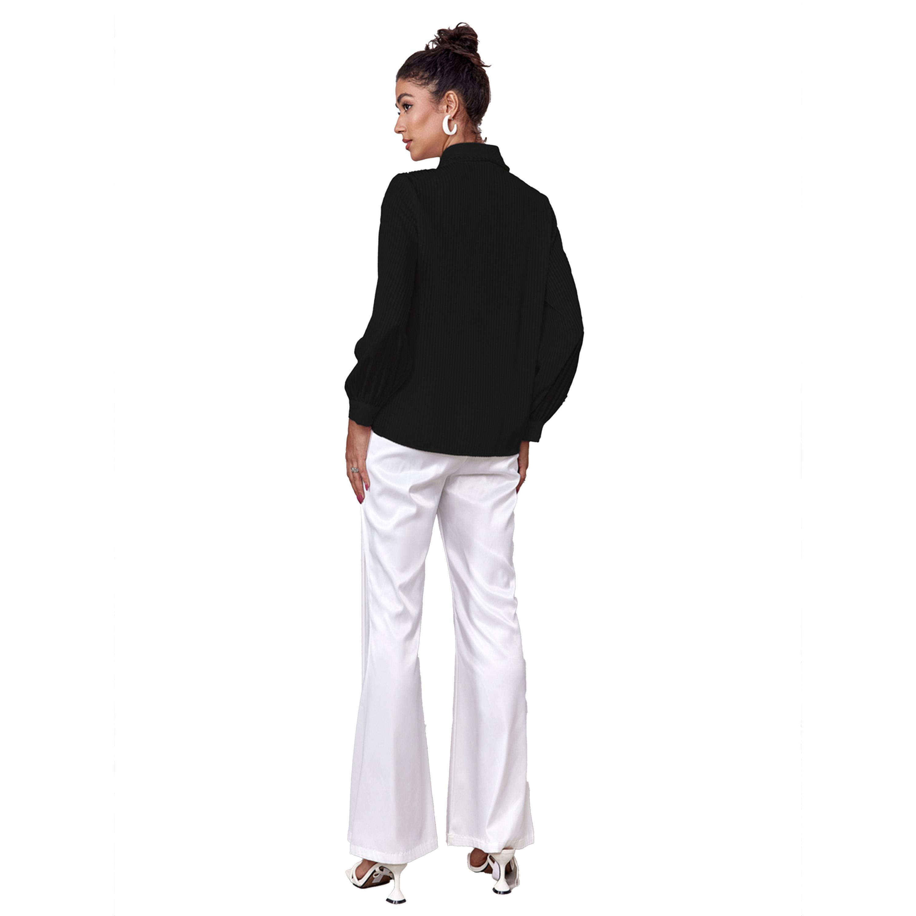 بلوزة ساتان بكسرات وياقة ليبل-women-clothing-shirtsandblouses-shirts-image-5