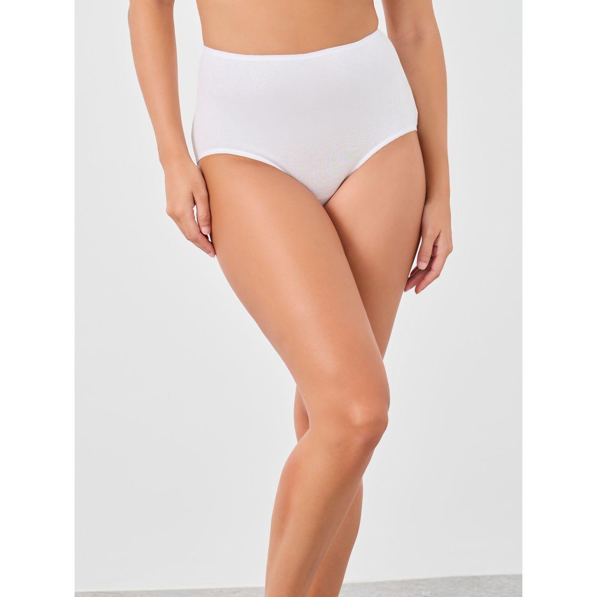 Styli Pack of 5 - Solid Elasticated Waistband Full Briefs-women-clothing-lingerie-panties-image-2