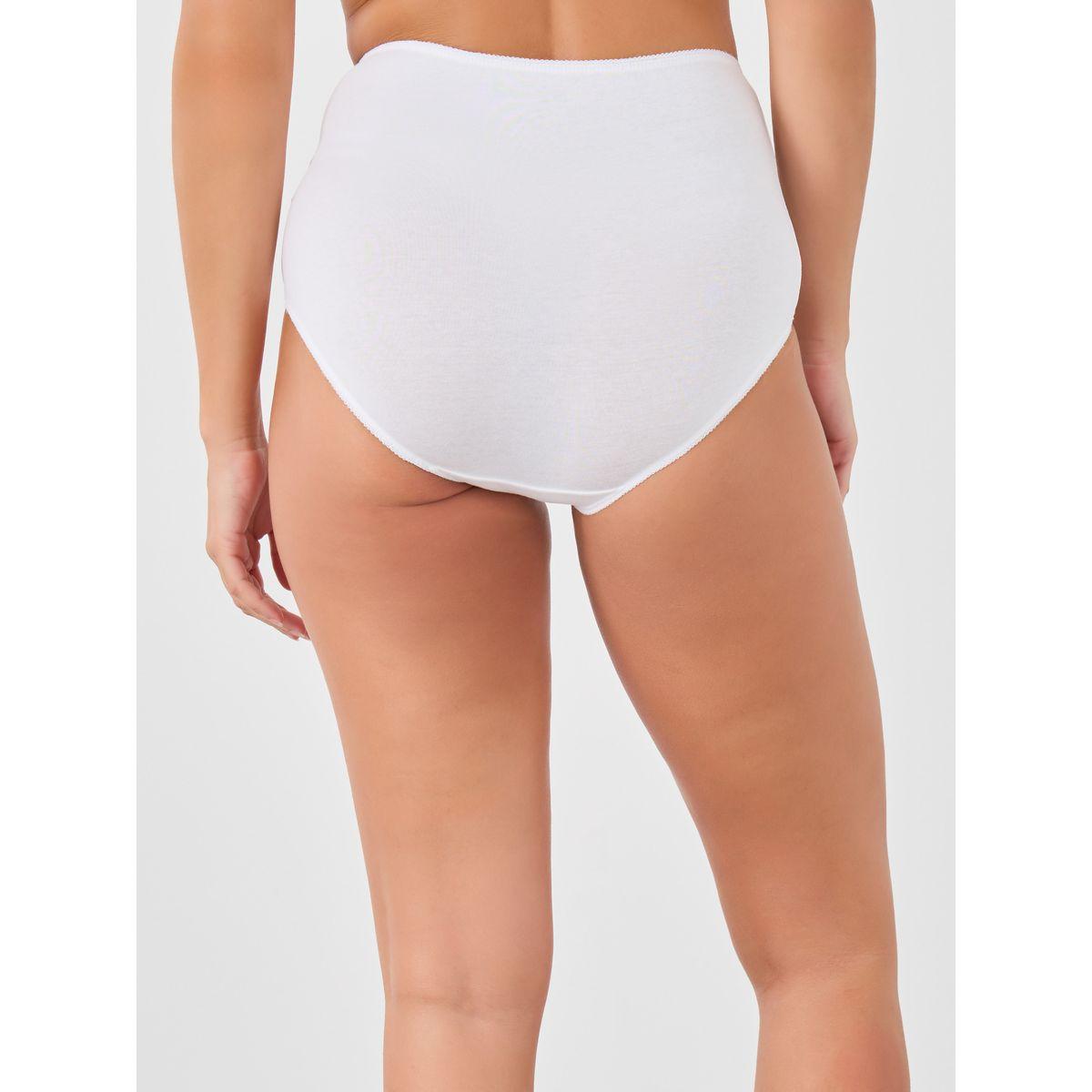 Styli Pack of 5 - Solid Elasticated Waistband Full Briefs-women-clothing-lingerie-panties-image-4