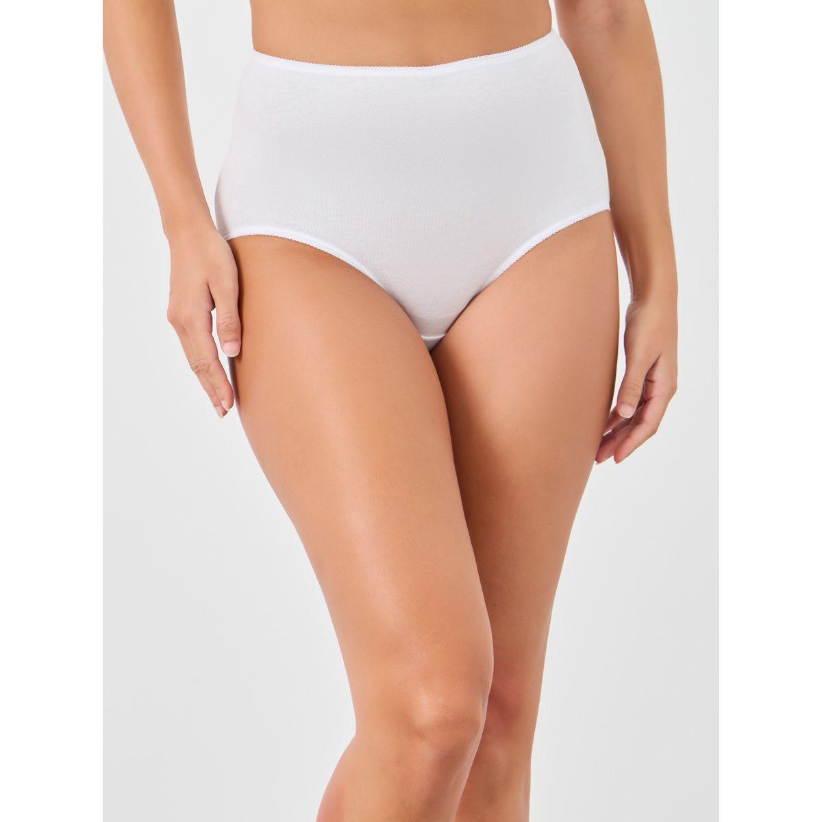 Styli Pack of 5 - Solid Elasticated Waistband Full Briefs-women-clothing-lingerie-panties-image-5