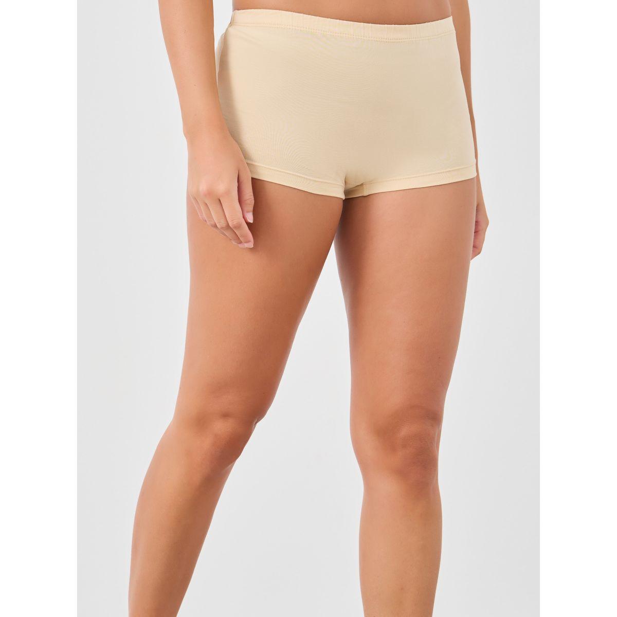 Styli Pack of 4 - Solid Elasticated Waistband Boyshorts-women-clothing-lingerie-panties-image-3