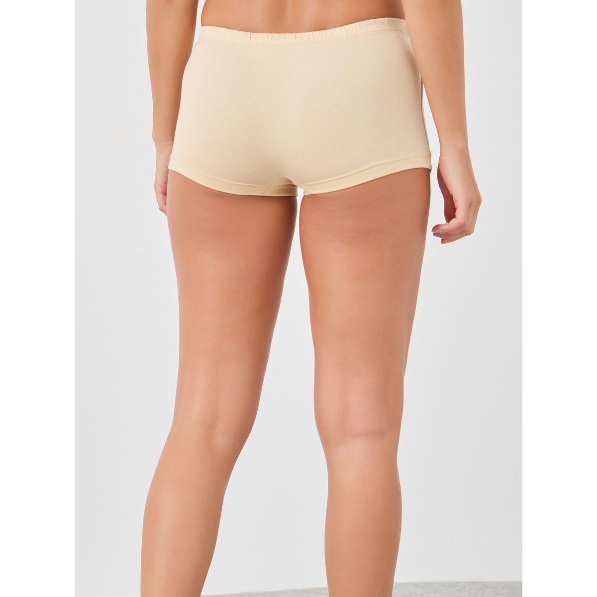 Styli Pack of 4 - Solid Elasticated Waistband Boyshorts-women-clothing-lingerie-panties-image-5