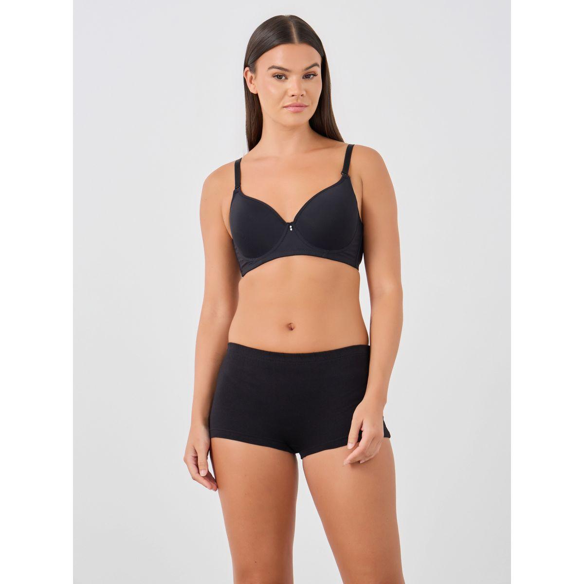 Styli Pack of 4 - Solid Elasticated Waistband Boyshorts-women-clothing-lingerie-panties-image-2