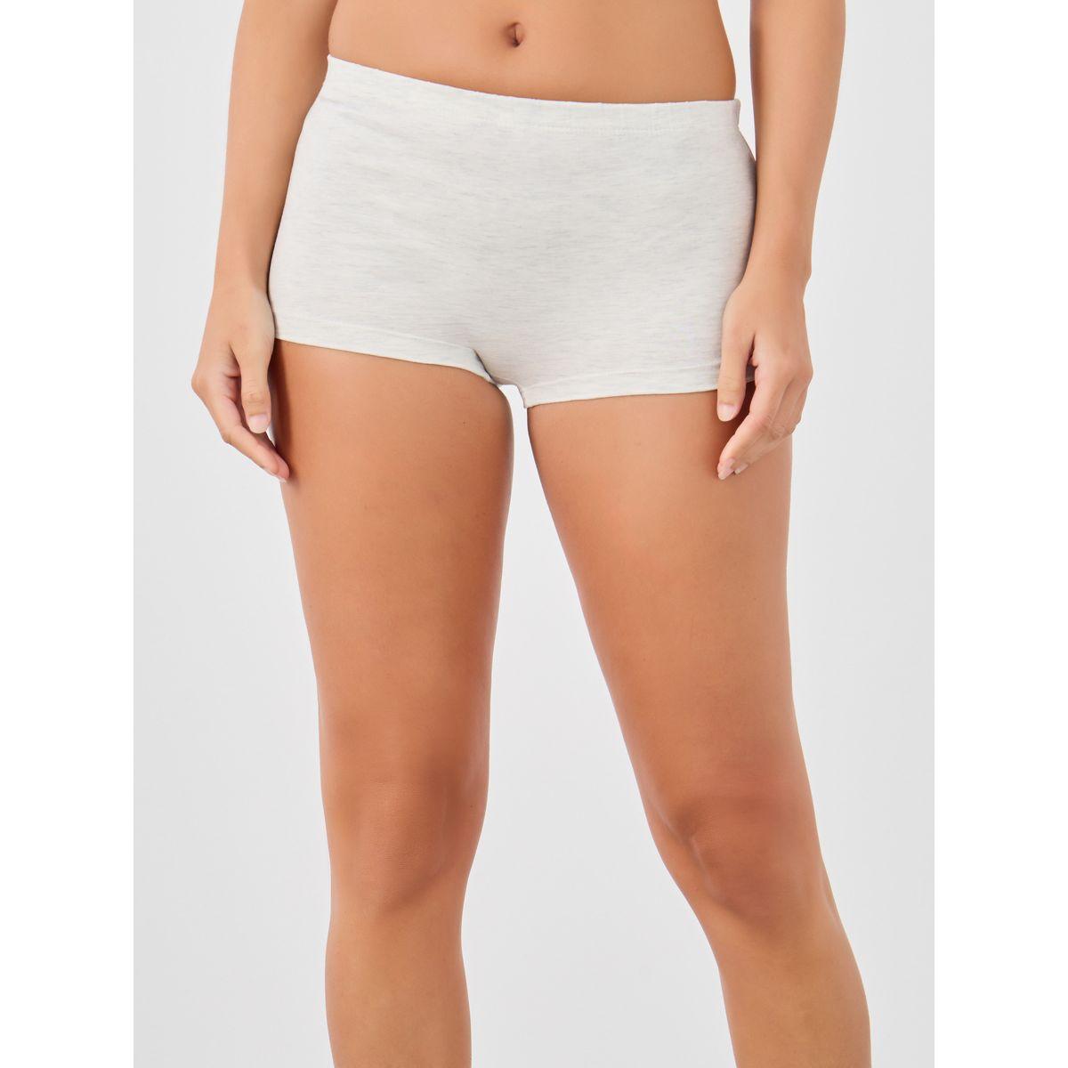 Styli Pack of 4 - Solid Elasticated Waistband Boyshorts-women-clothing-lingerie-panties-image-6