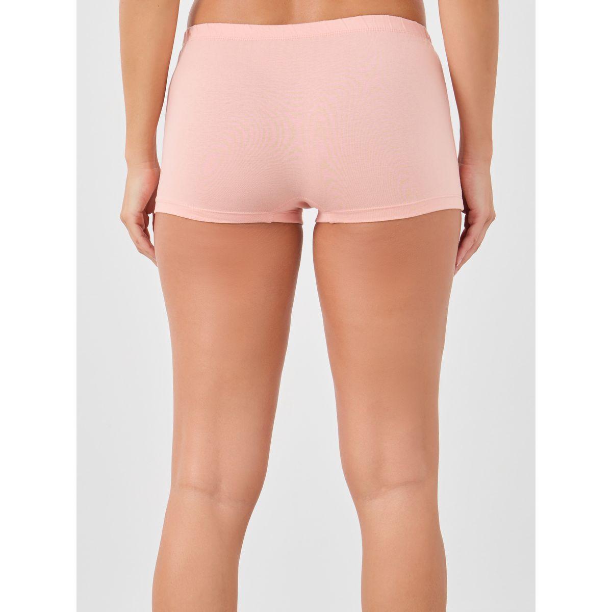 Styli Pack of 4 - Solid Elasticated Waist Boyshorts-women-clothing-lingerie-panties-image-4