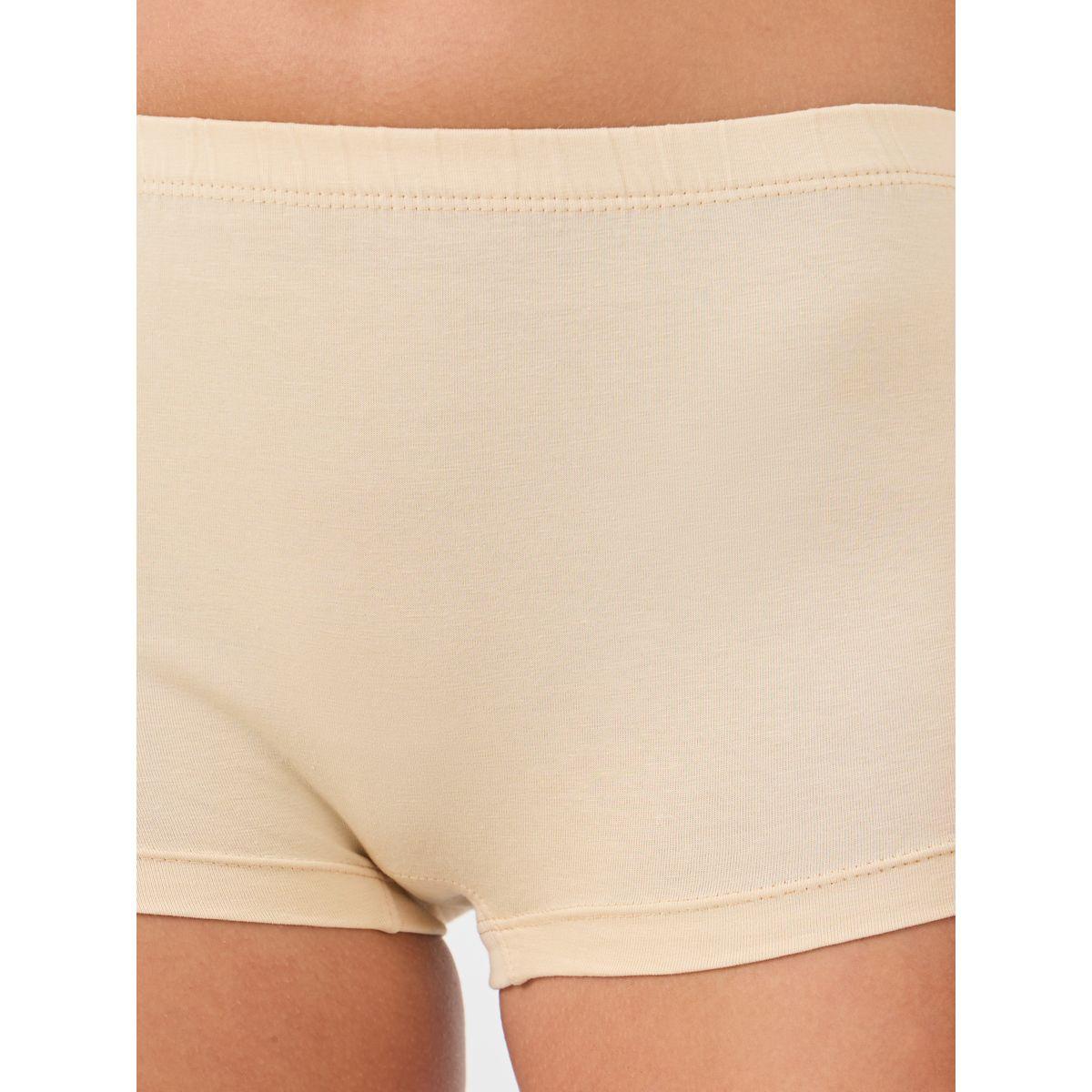 مجموعة من 4 بوي شورت سادة بخصر مطاطي-women-clothing-lingerie-panties-image-4
