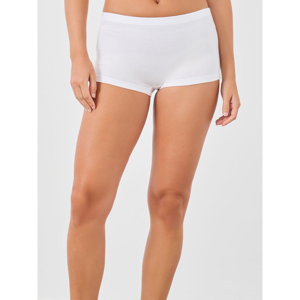 مجموعة من 4 بوي شورت سادة بخصر مطاطي-women-clothing-lingerie-panties-image-7