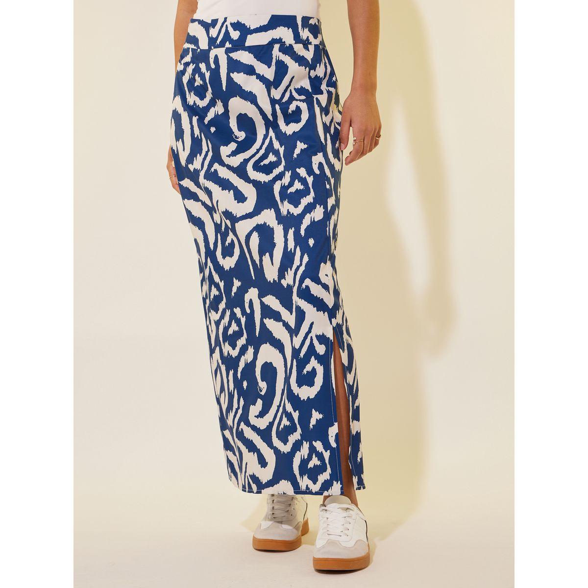 Styli All-Over Print A-Line Maxi Skirt with Side Slit-women-clothing-bottoms-skirts-image-2