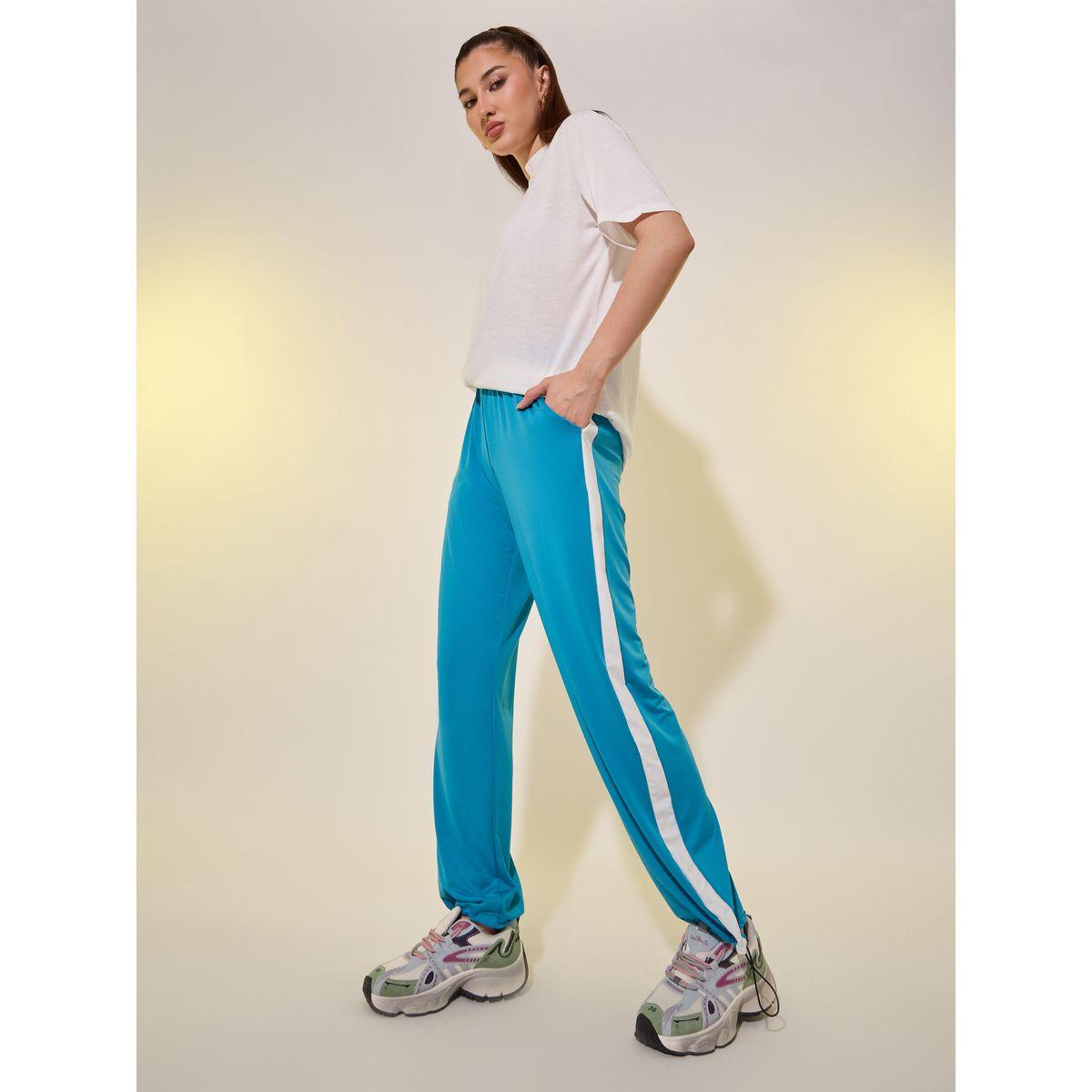 جوغر بأرجل واسعة وشريط جانبي مع أربطة-women-clothing-bottoms-joggers-image-1