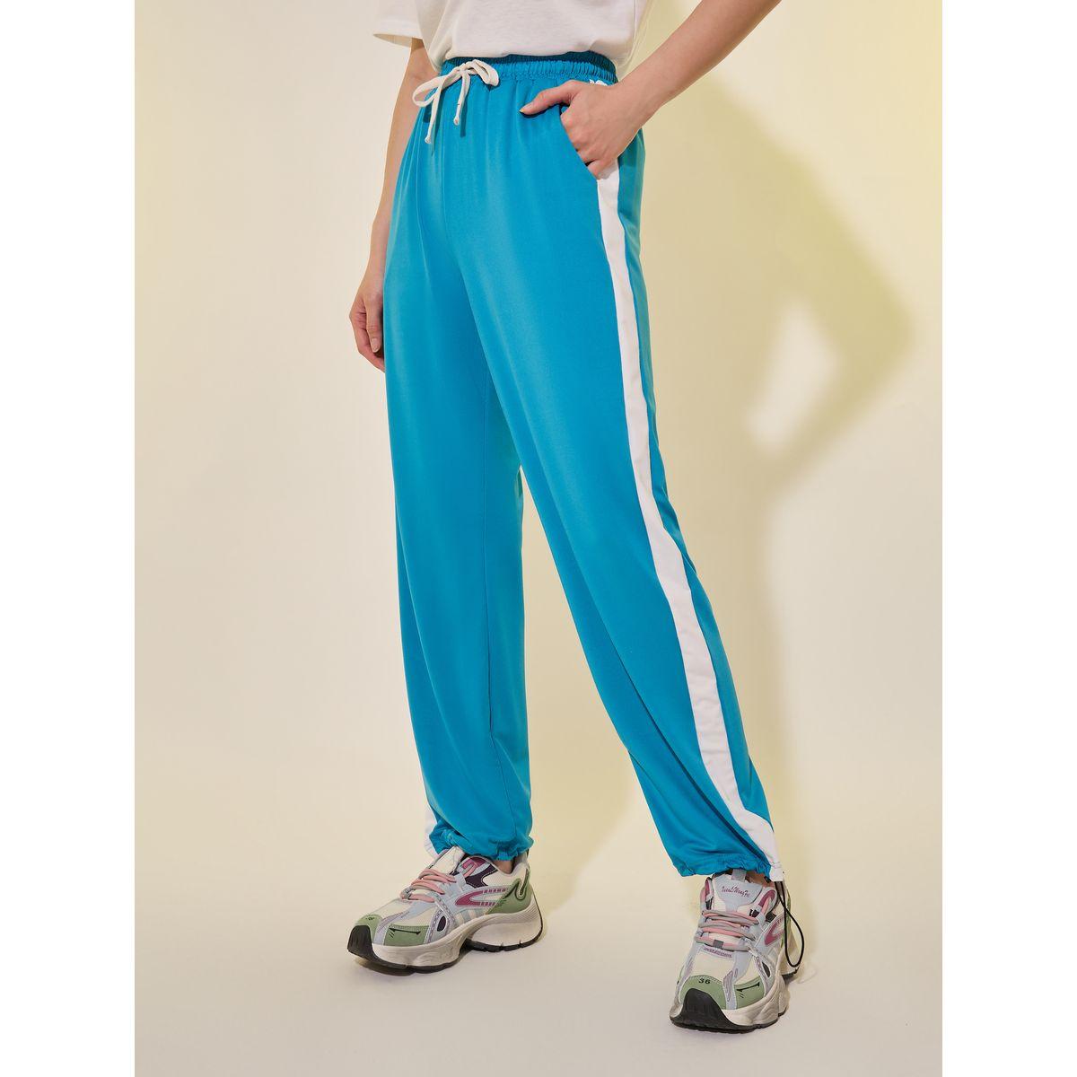 Styli Side Stripe Wide Leg Joggers with Drawstring-women-clothing-bottoms-joggers-image-2