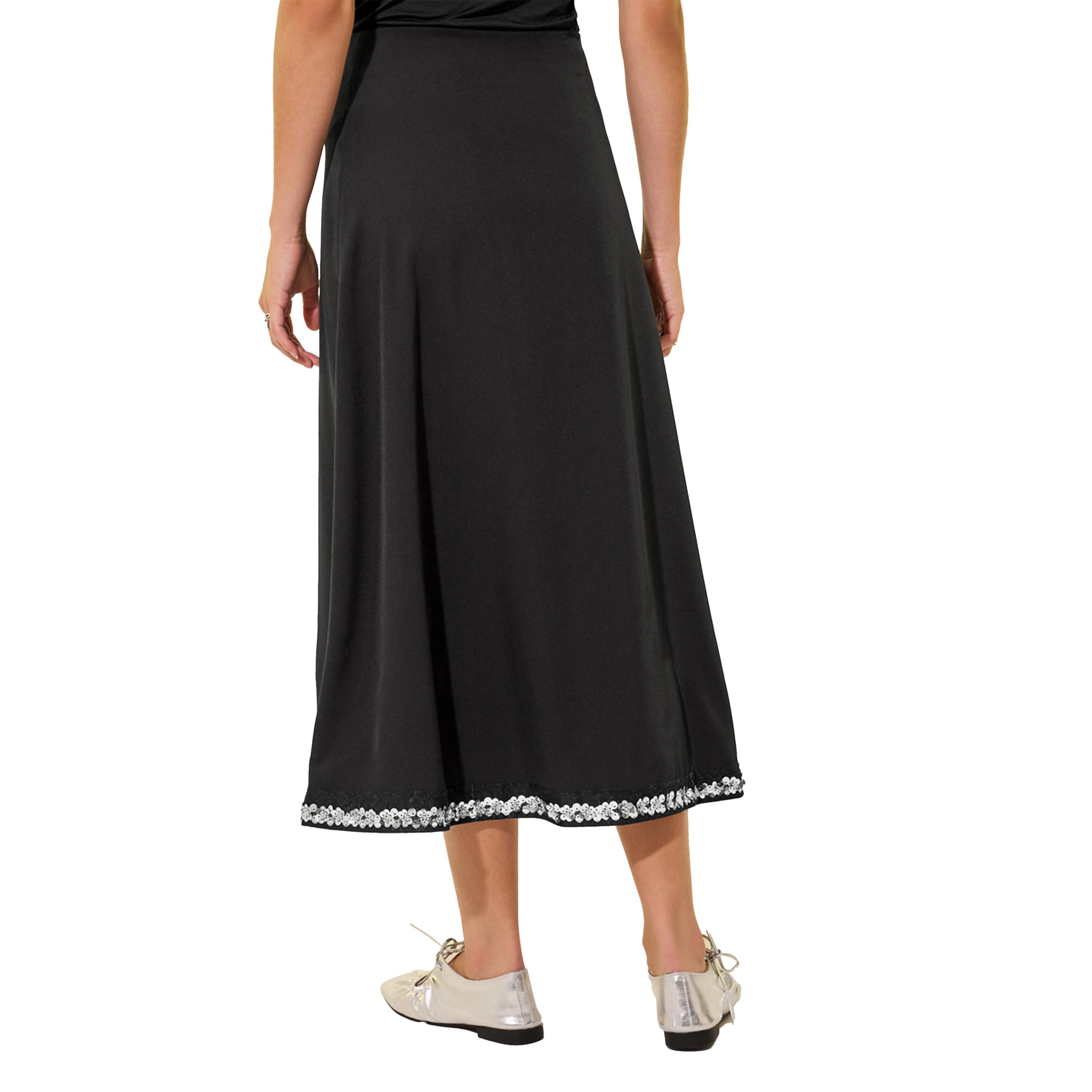 تنورة ميدي منمقة بالترتر وحافة واسعة-women-clothing-bottoms-skirts-image-4
