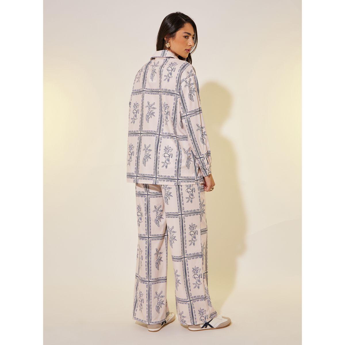 Styli All-Over Printed Long Sleeve Shirt and Pants Co-Ords-women-clothing-coordsets-image-6