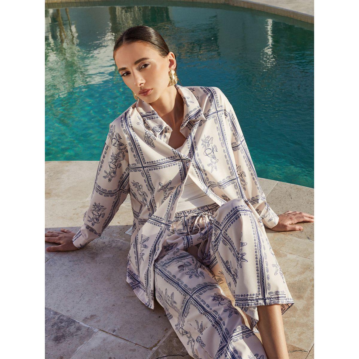 Styli All-Over Printed Long Sleeve Shirt and Pants Co-Ords-women-clothing-coordsets-image-7