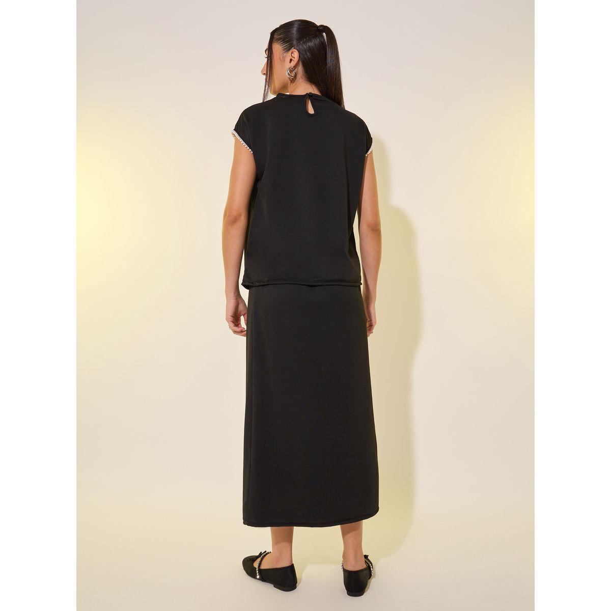 طقم منسق من تنورة وبلوزة بأكمام قصيرة-women-clothing-coordsets-image-6