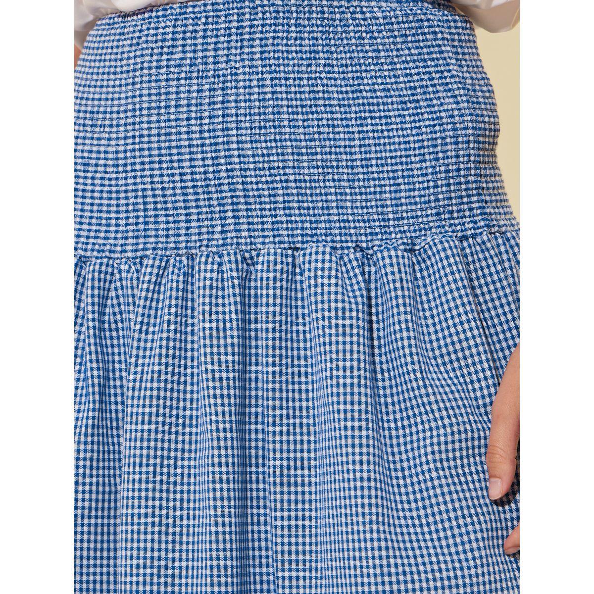 تنورة طويلة بطبعة مربعات وحافة واسعة-women-clothing-bottoms-skirts-image-3