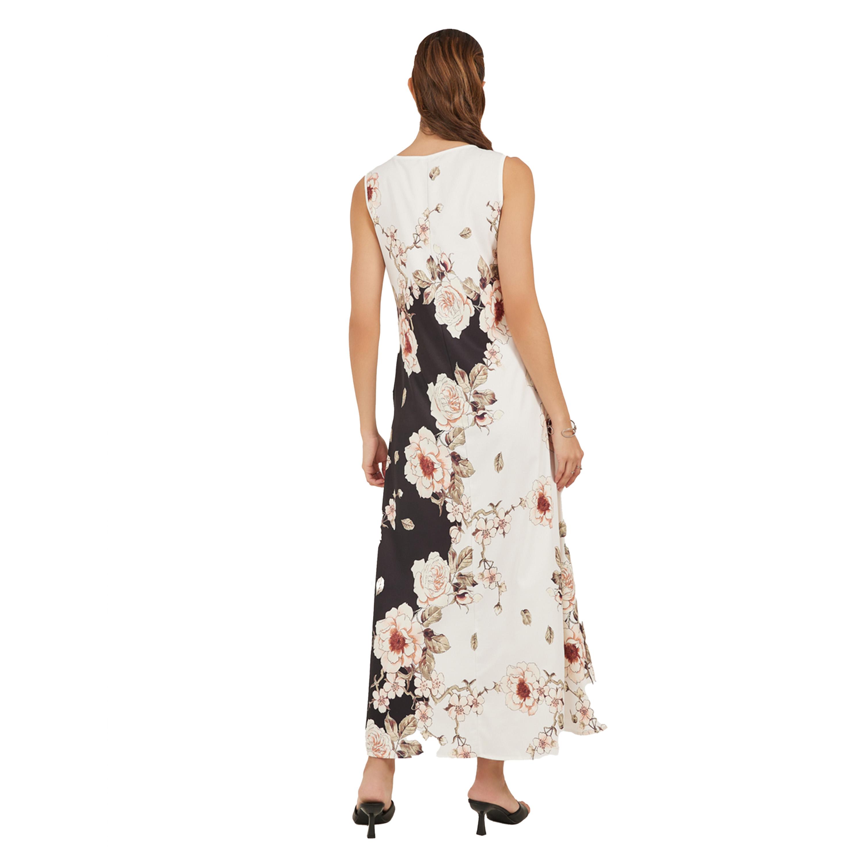 ستايلي - فستان ماكسي بدون أكمام بطبعة زهور-women-clothing-dresses-image-5