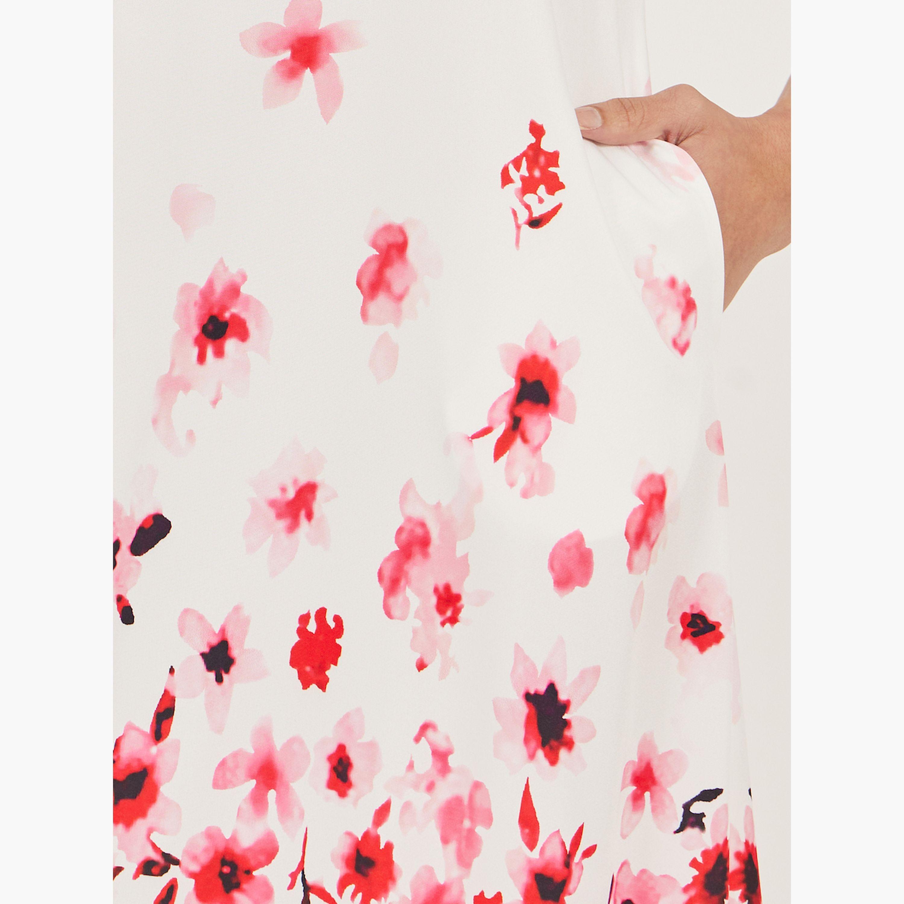 ستايلي - فستان ماكسي بدون أكمام بطبعة زهور-women-clothing-dresses-image-4