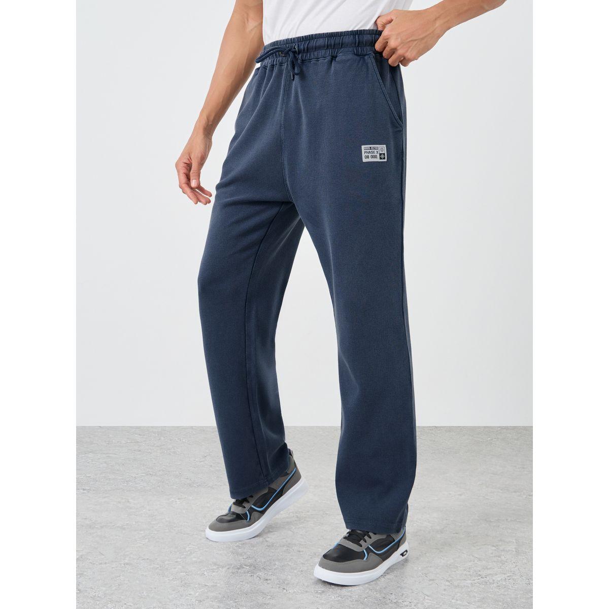 Styli Badge Detail Oversize Joggers with Drawstring-men-clothing-bottoms-joggers-image-1