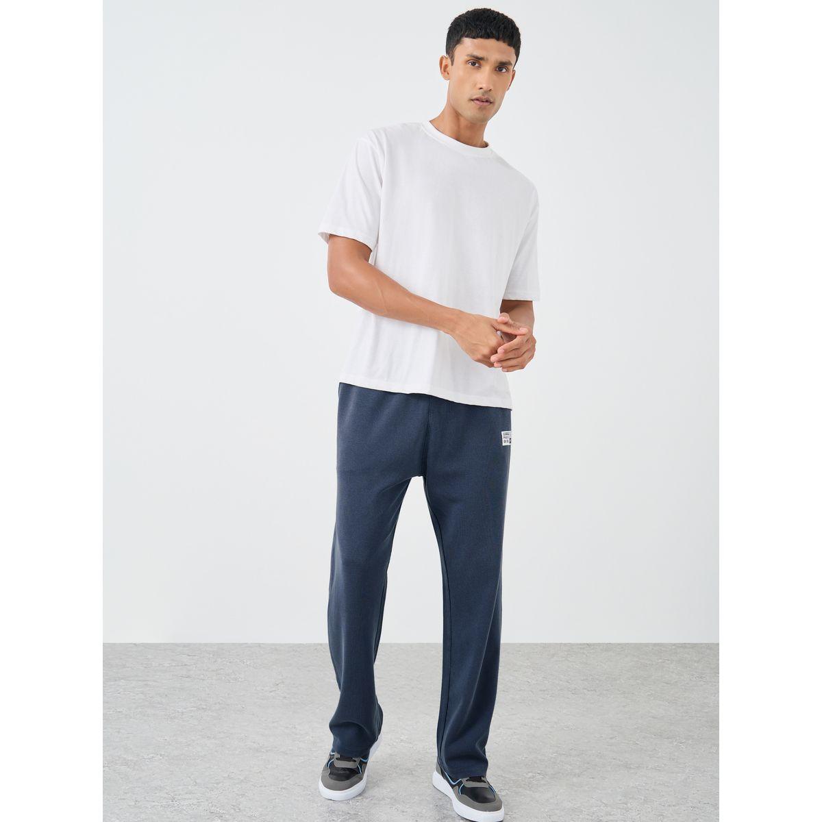 Styli Badge Detail Oversize Joggers with Drawstring-men-clothing-bottoms-joggers-image-2