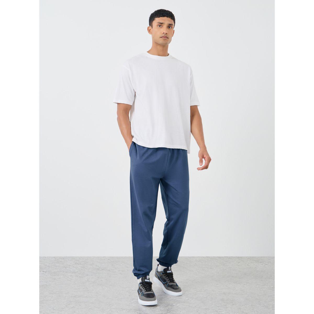 Styli Slogan Print Oversize Joggers with Drawstring-men-clothing-bottoms-joggers-image-2