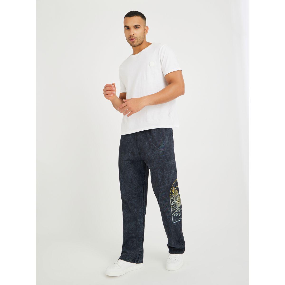 Styli Placement Print Acid Wash Oversize Joggers-men-clothing-bottoms-joggers-image-2