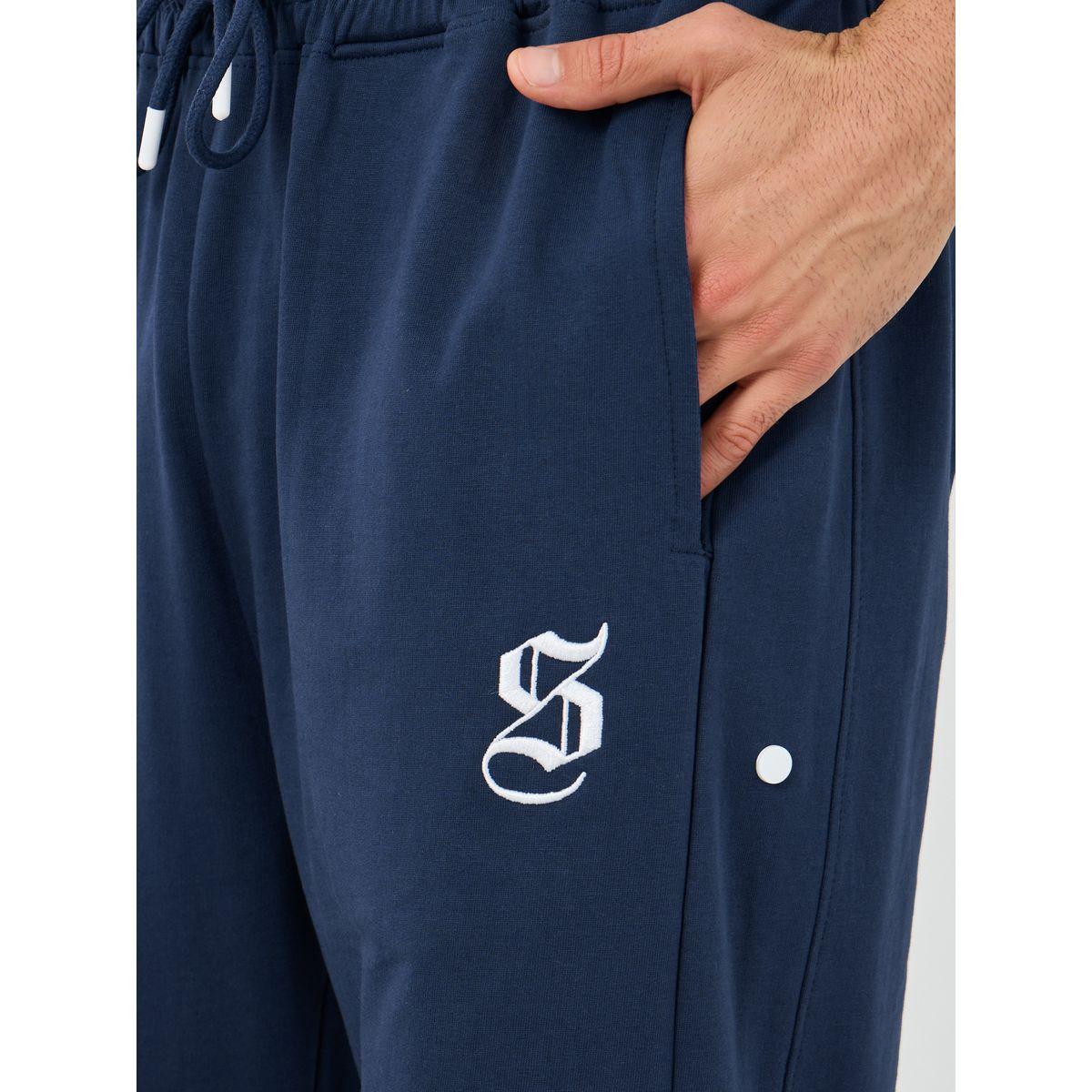 Styli Embroidered Logo Oversized Joggers with Drawstring-men-clothing-bottoms-joggers-image-3