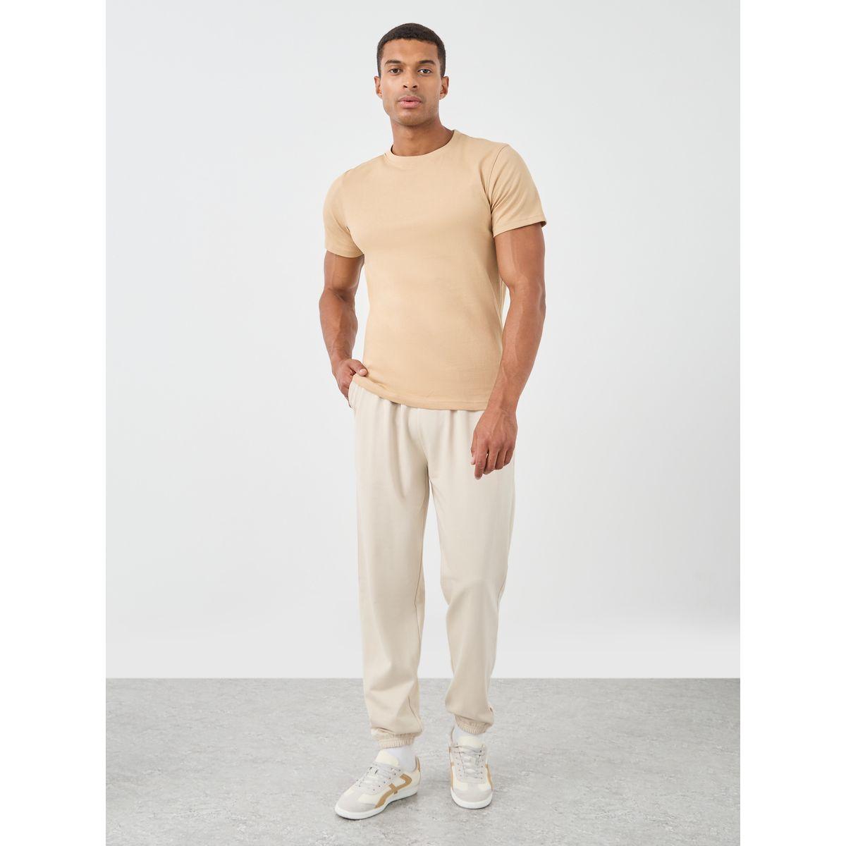 Styli Typography Embossed Oversized Elasticated Cuffed Joggers-men-clothing-bottoms-joggers-image-2