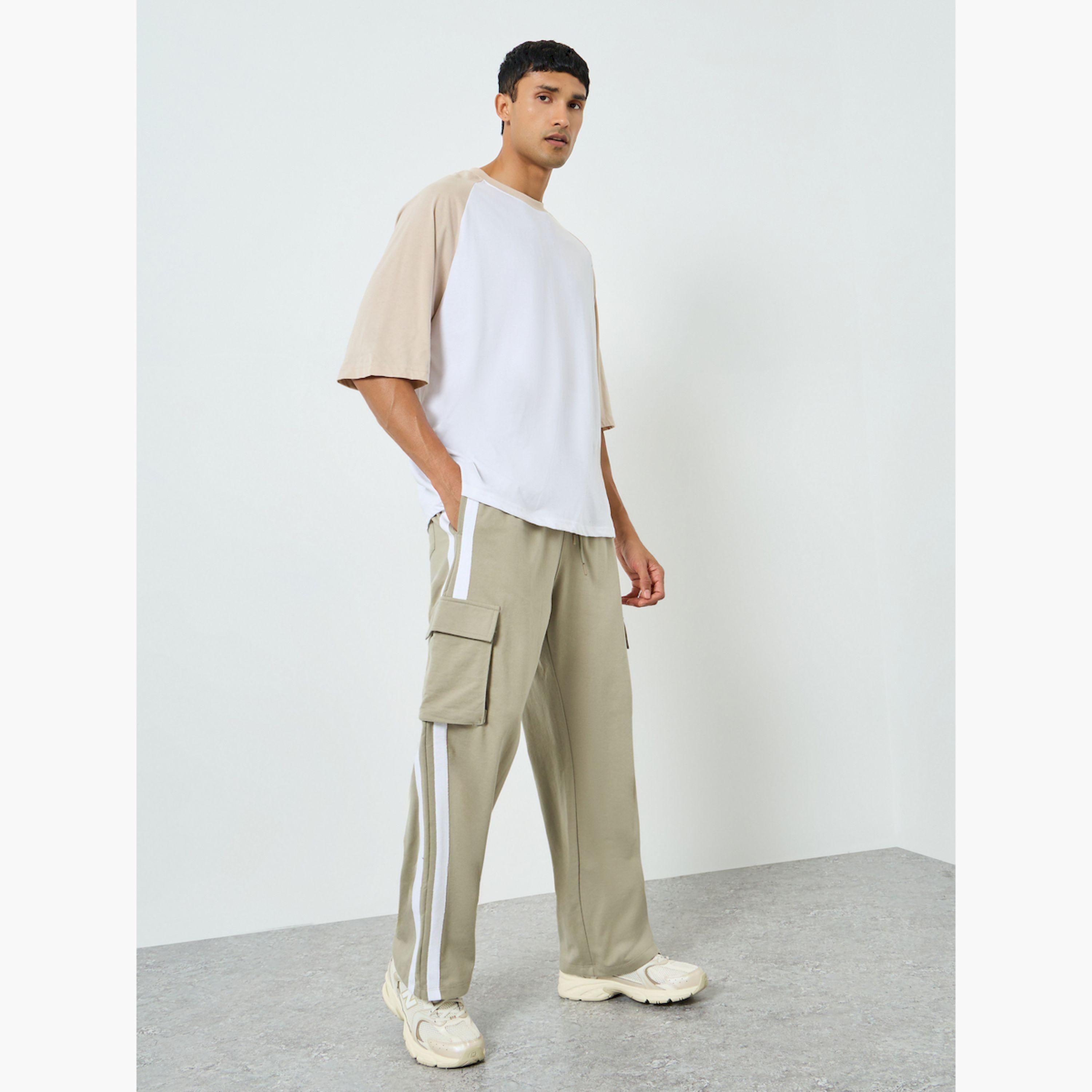 Styli Men Striped Oversized Cargo Joggers-men-clothing-bottoms-joggers-image-2