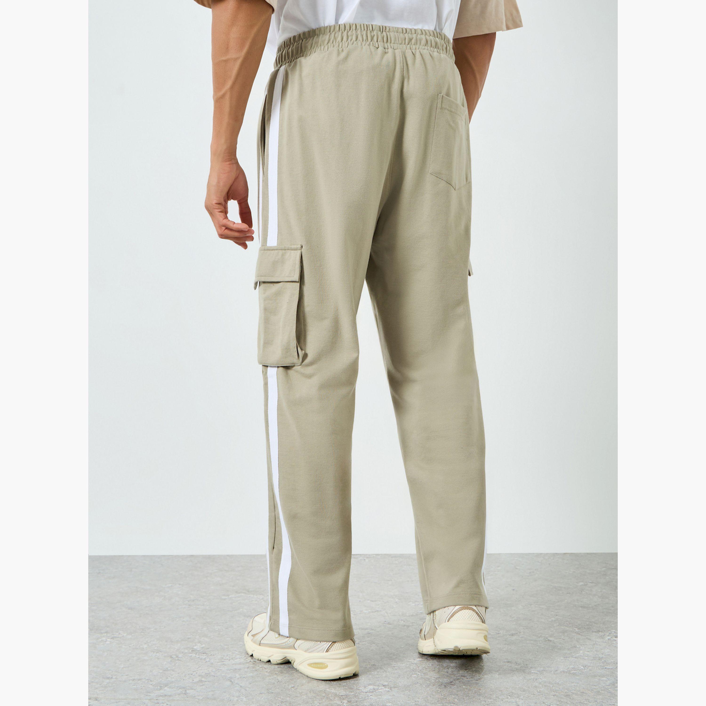 Styli Men Striped Oversized Cargo Joggers-men-clothing-bottoms-joggers-image-4