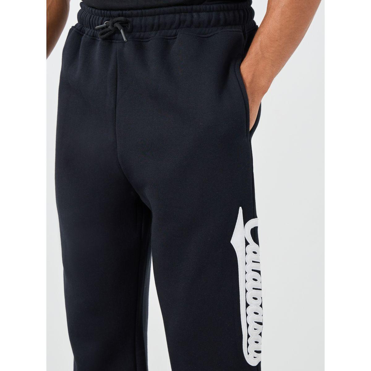Styli Slogan Applique Detail Twill Oversized Joggers-men-clothing-bottoms-joggers-image-3