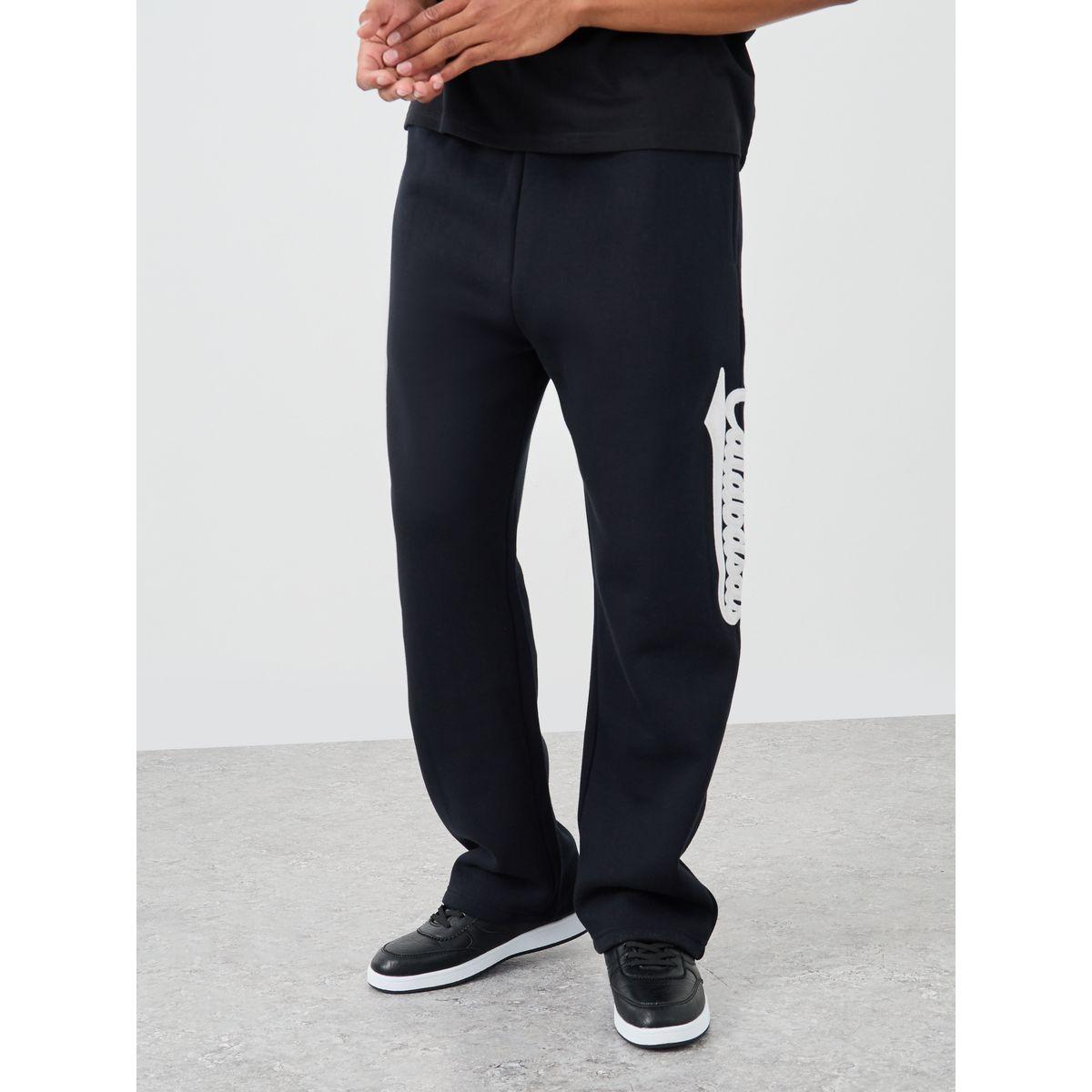 Styli Slogan Applique Detail Twill Oversized Joggers-men-clothing-bottoms-joggers-image-4