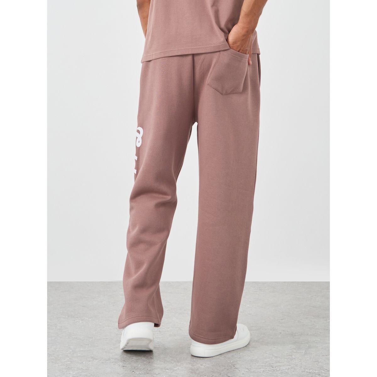 Styli Slogan Applique Detail Twill Oversized Joggers-men-clothing-bottoms-joggers-image-4