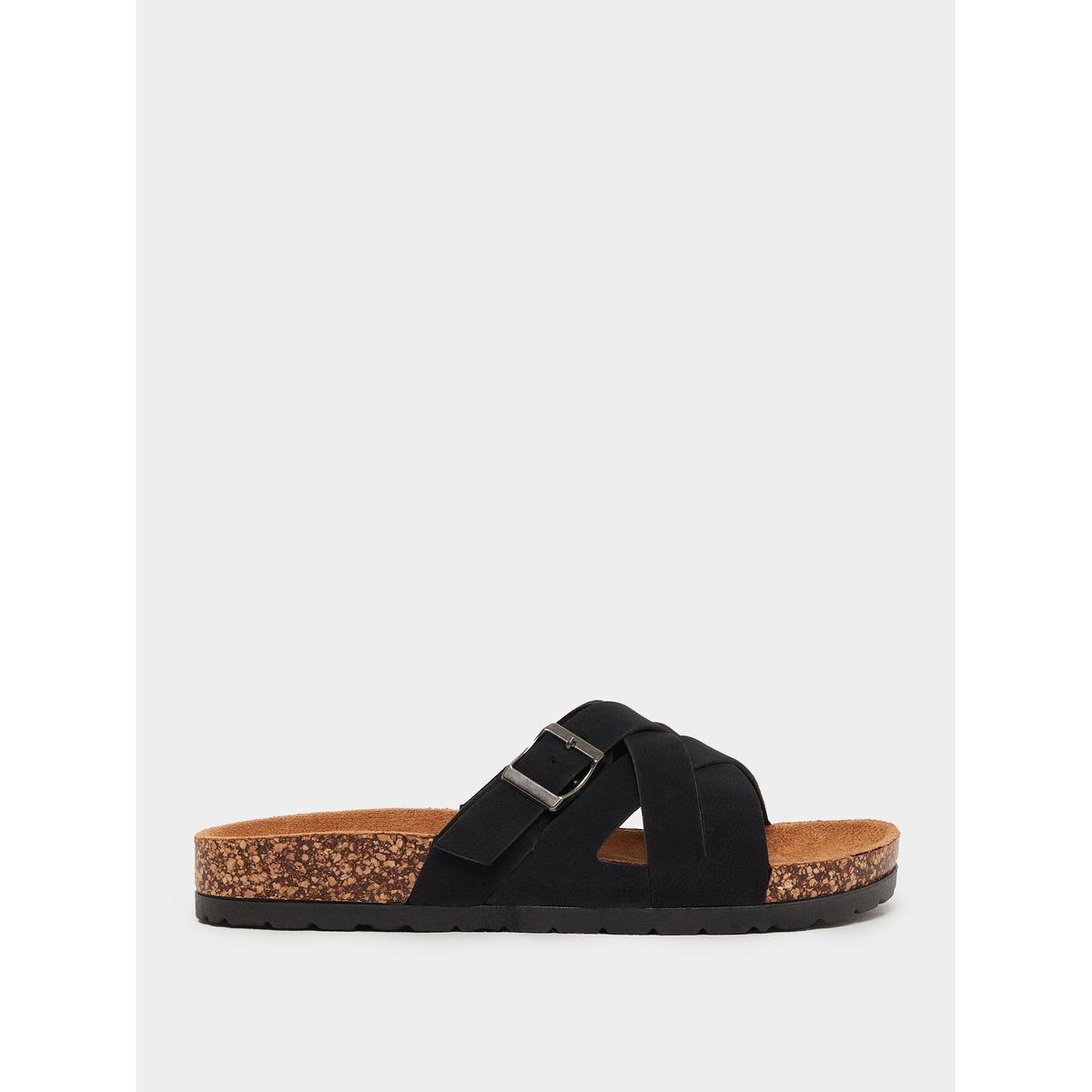 صندل مريح بمقدمة مفتوحة وإبزيم-women-shoes-sandals-flats-image-1