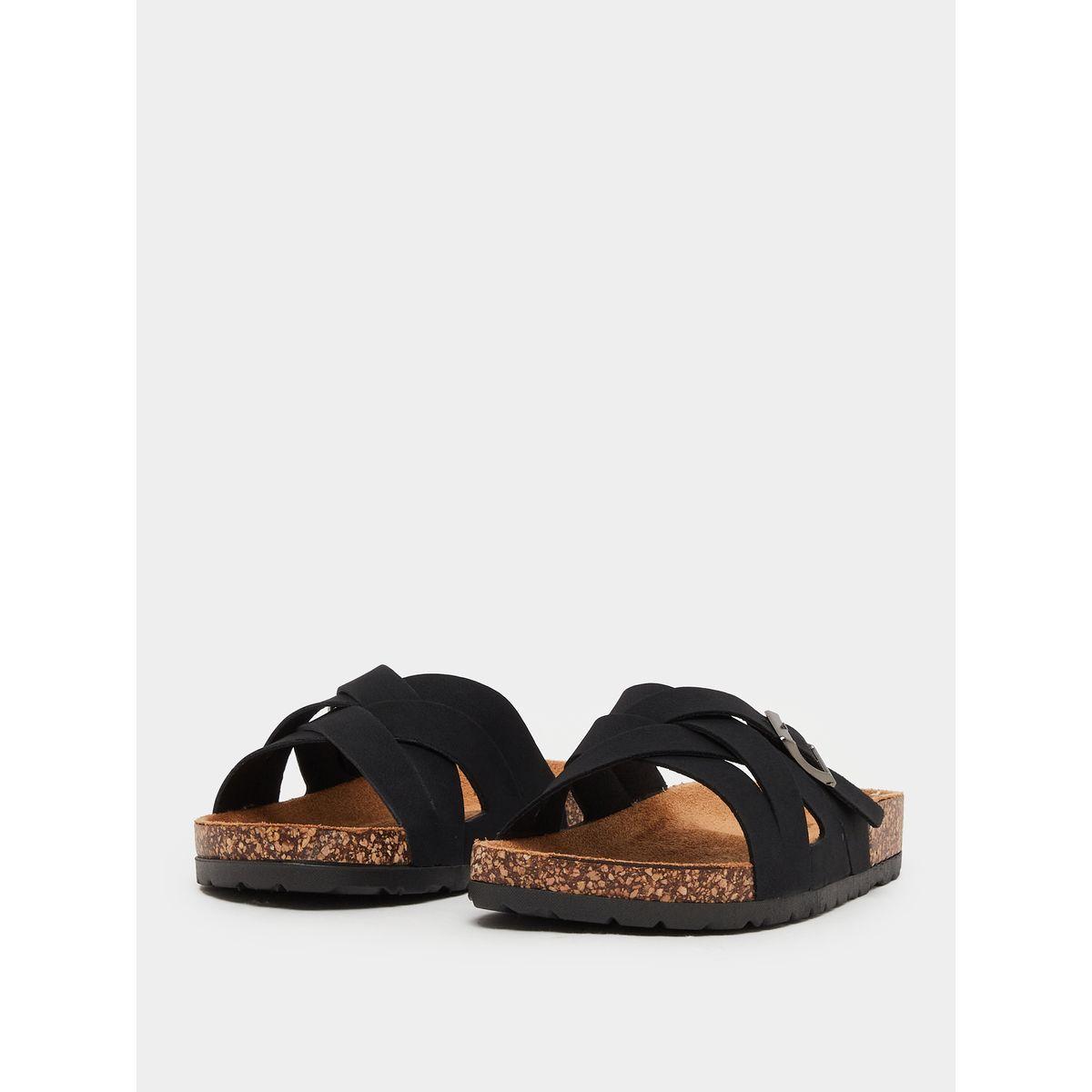 صندل مريح بمقدمة مفتوحة وإبزيم-women-shoes-sandals-flats-image-2