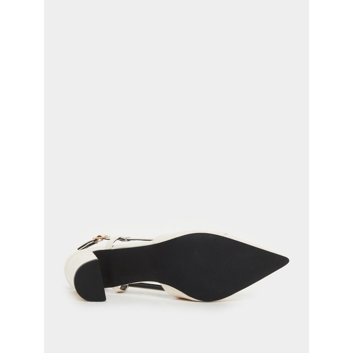 Styli Croc Skin Textured Slingback Shoes-women-shoes-heels-image-6