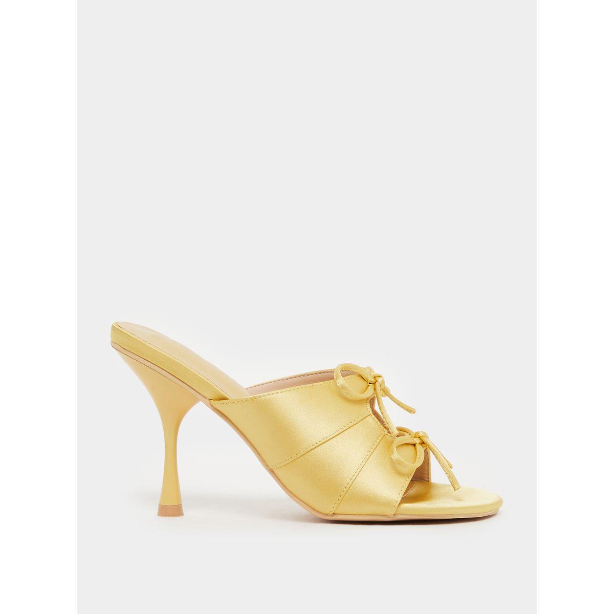 Styli Bow Trim Cut Out Stiletto Heel Sandals-women-shoes-sandals-heeled-image-1