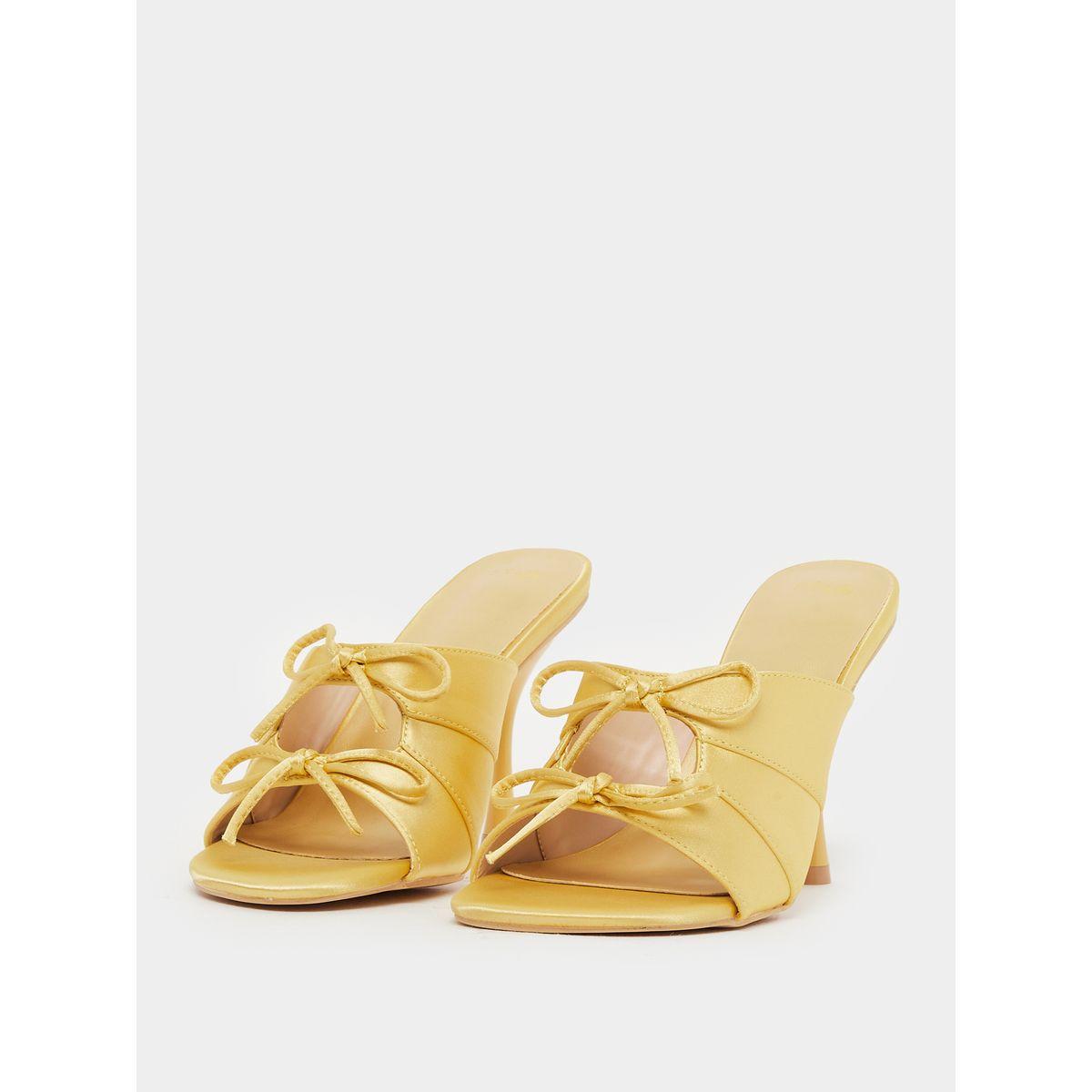 Styli Bow Trim Cut Out Stiletto Heel Sandals-women-shoes-sandals-heeled-image-2