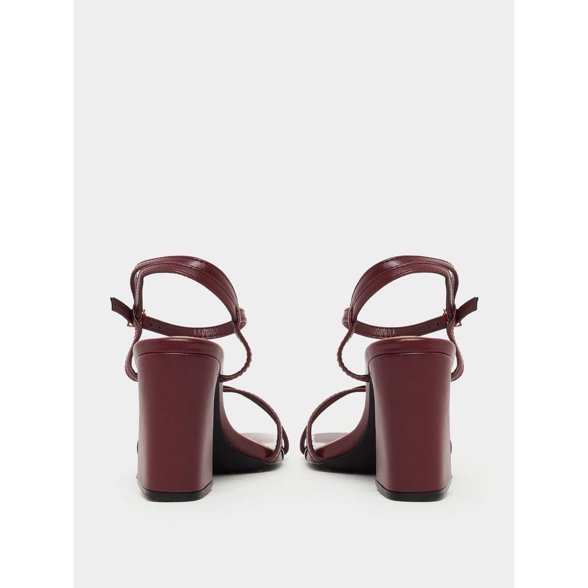 Styli Plain Strappy Block Heel Sandals-women-shoes-sandals-heeled-image-5