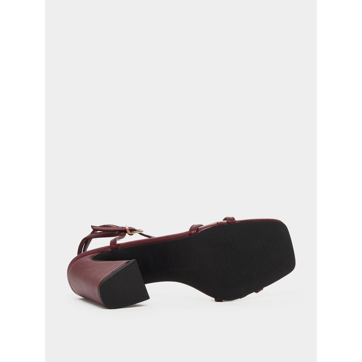 Styli Plain Strappy Block Heel Sandals-women-shoes-sandals-heeled-image-7
