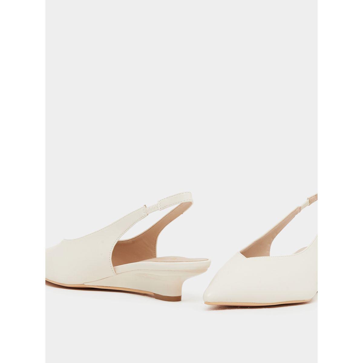 Styli Plain Low Wedge Heel Slingback Shoes-women-shoes-heels-image-3