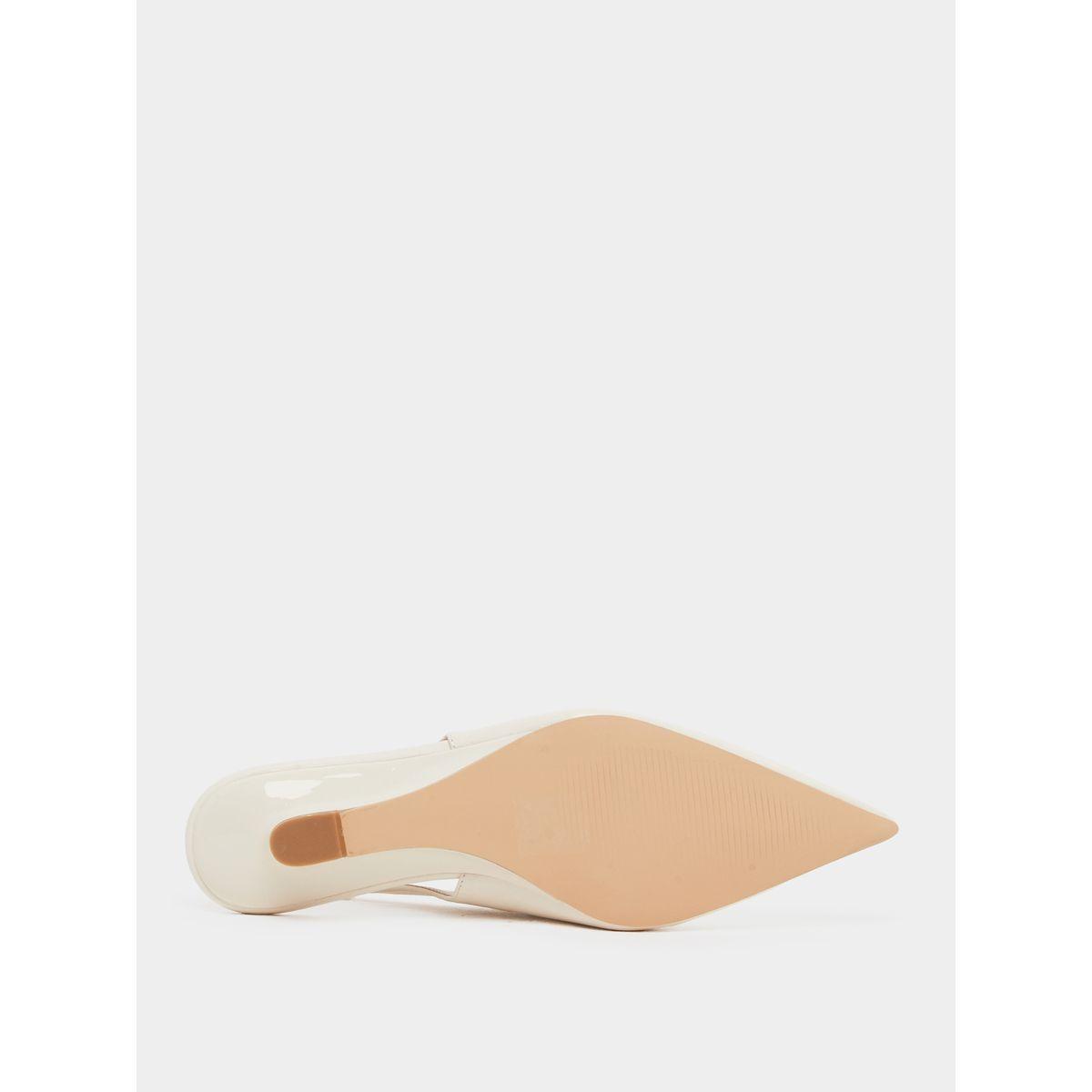 Styli Plain Low Wedge Heel Slingback Shoes-women-shoes-heels-image-6