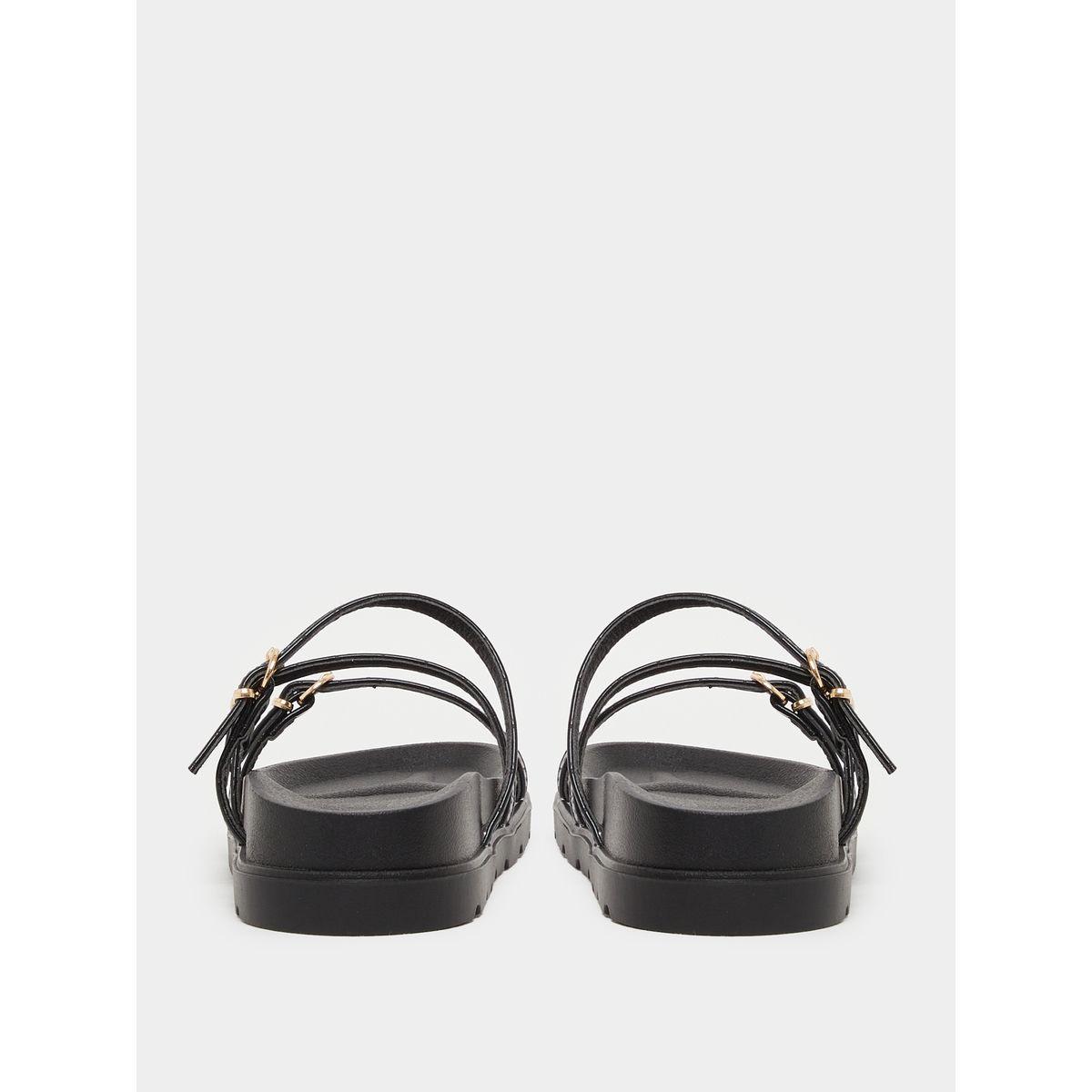 Styli Strappy Buckle Details Flat Sandals-women-shoes-sandals-flats-image-4