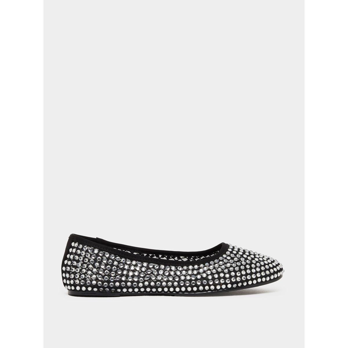 Styli Embellished Round Toe Ballerina Shoes-women-shoes-ballerinas-image-2