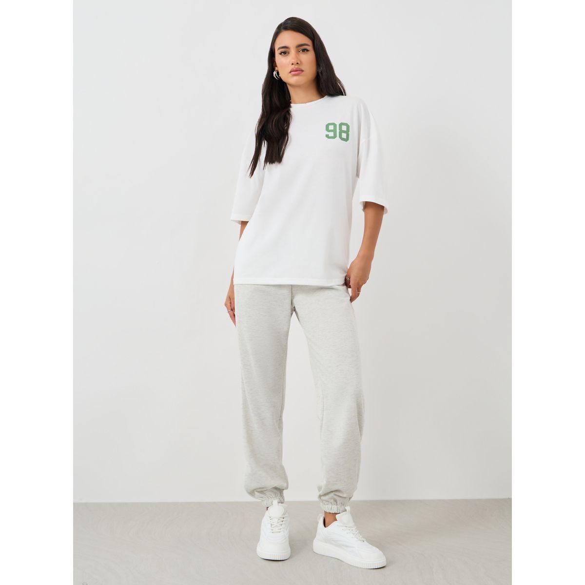 Styli Slogan Print Round Neck Oversized T-Shirt-women-clothing-tshirts-image-3
