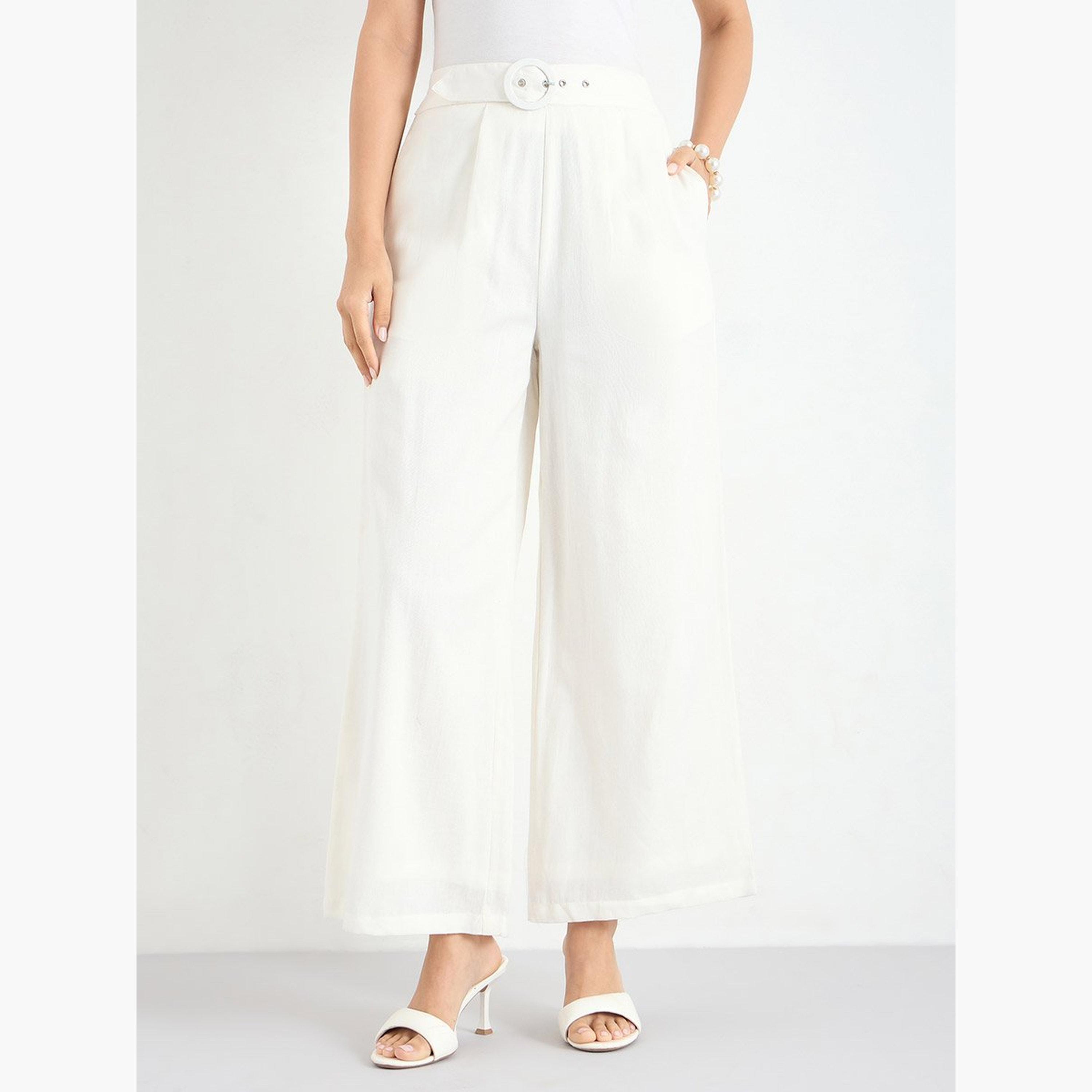 Styli Women Wide Leg Belted Trousers-women-clothing-bottoms-trousers-image-1
