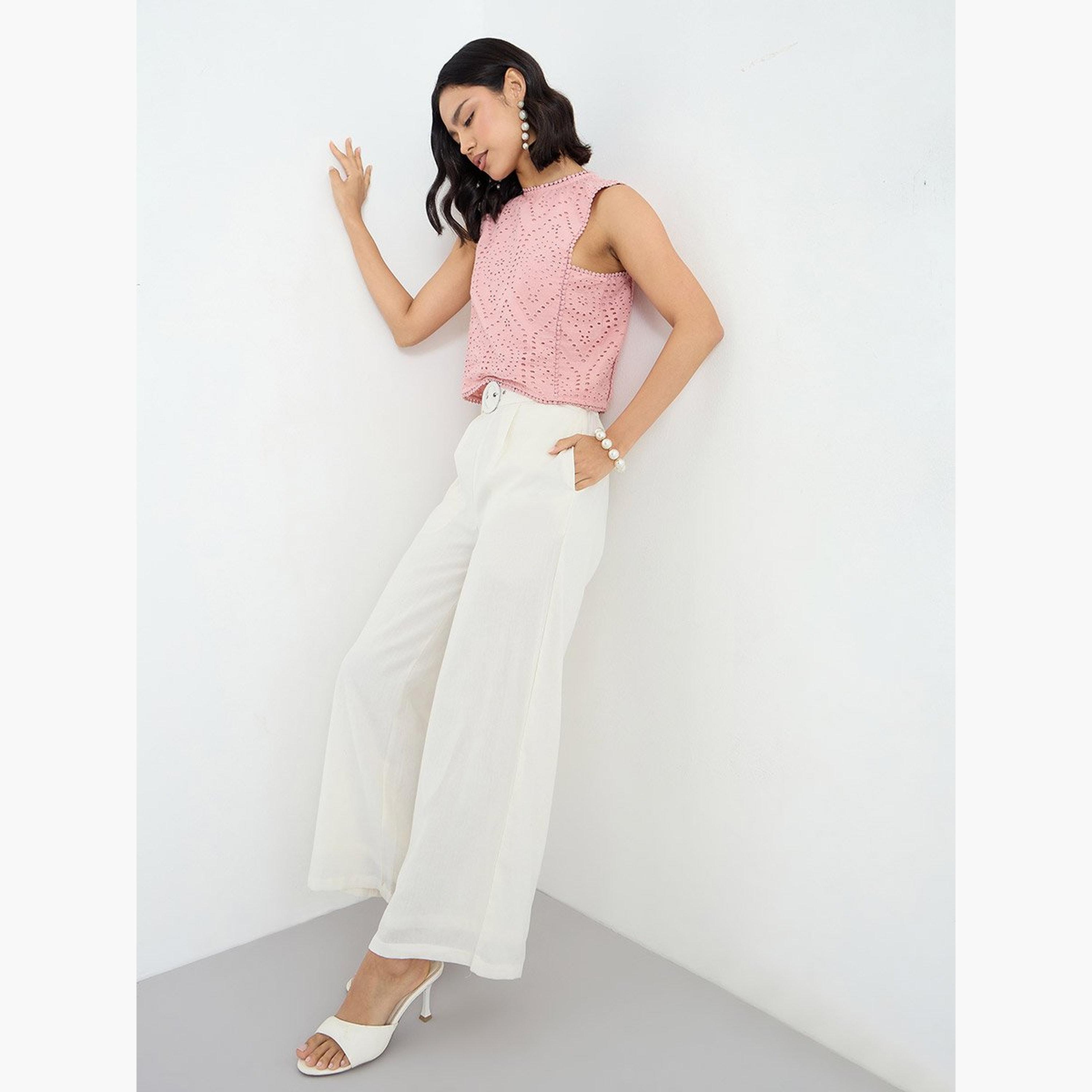 Styli Women Wide Leg Belted Trousers-women-clothing-bottoms-trousers-image-3